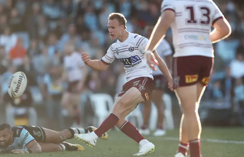 NRL round-up: Cherry-Evans stars for Manly, Leilua scores hat-trick, Burgess helps South Sydney