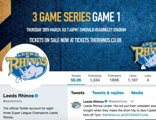 Leeds leading the way on social media as rugby league impresses v other sports