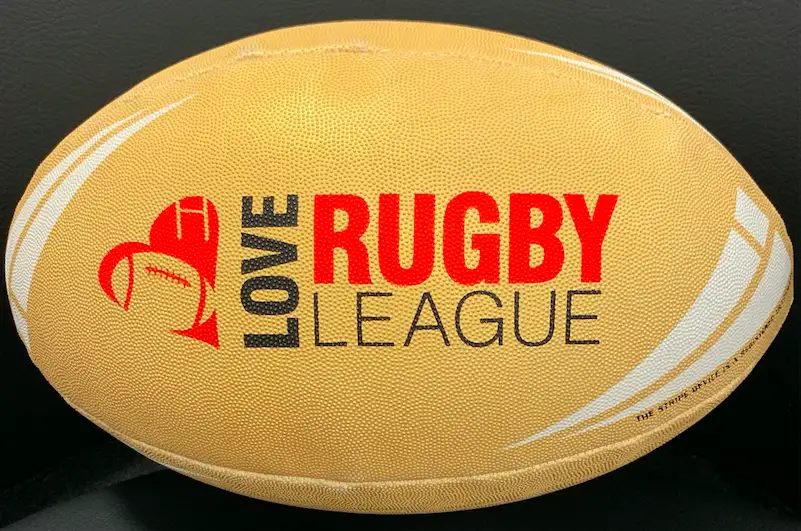 WIN | A special edition gold Love Rugby League Steeden ball