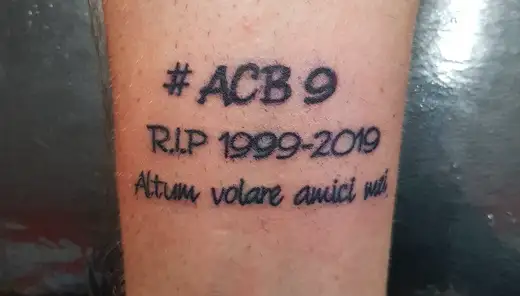 Dewsbury Moor players get tattoos in memory of Archie Bruce