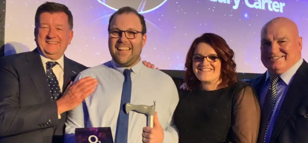 Rugby league journalist Gary Carter honoured at O2 Media Awards