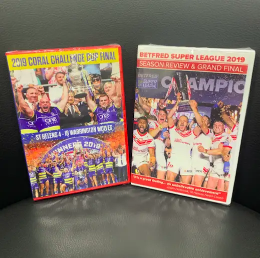 WIN | Betfred Super League Grand Final and Season Review DVD or 2019 Coral Challenge Cup Final DVD