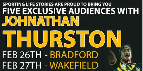 WIN | Tickets to an audience with Johnathan Thurston
