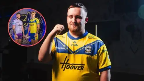 Luke Littler launches eye-catching Warrington Wolves kits for 2025