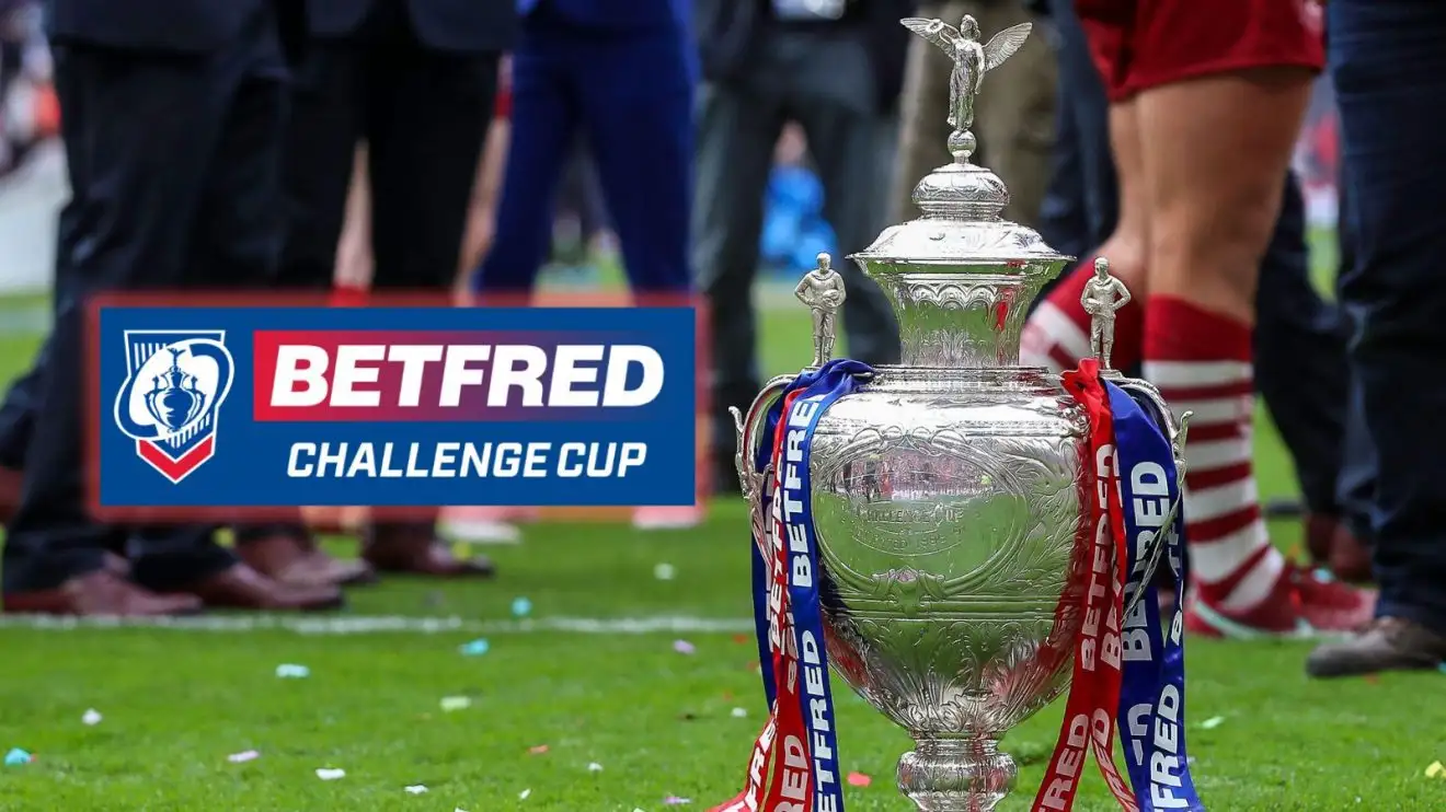 Challenge Cup logo, Challenge Cup trophy