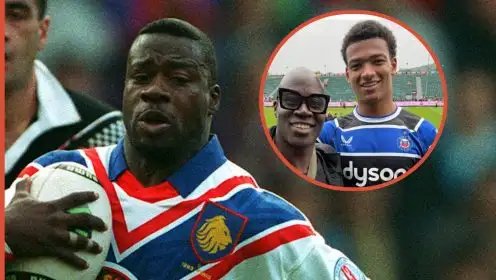 Martin Offiah’s son set for professional rugby debut with Bath after rapid rise