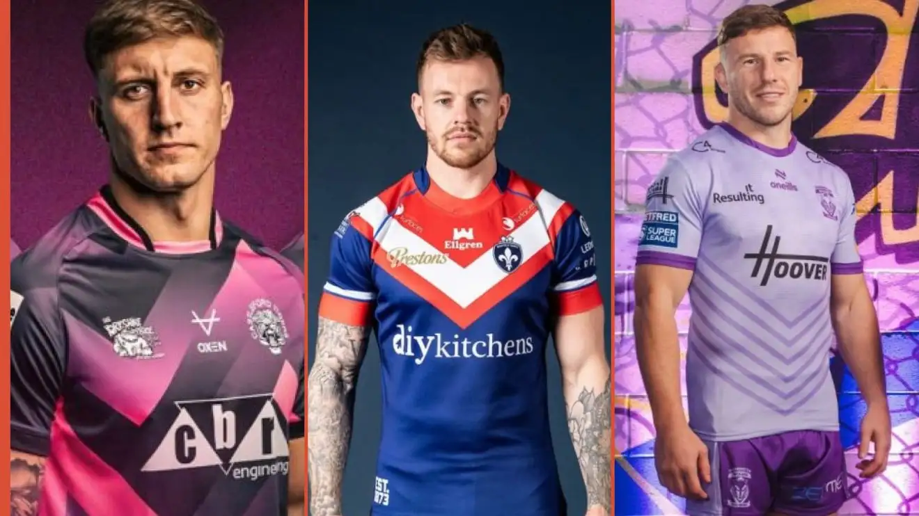 Super League away shirts