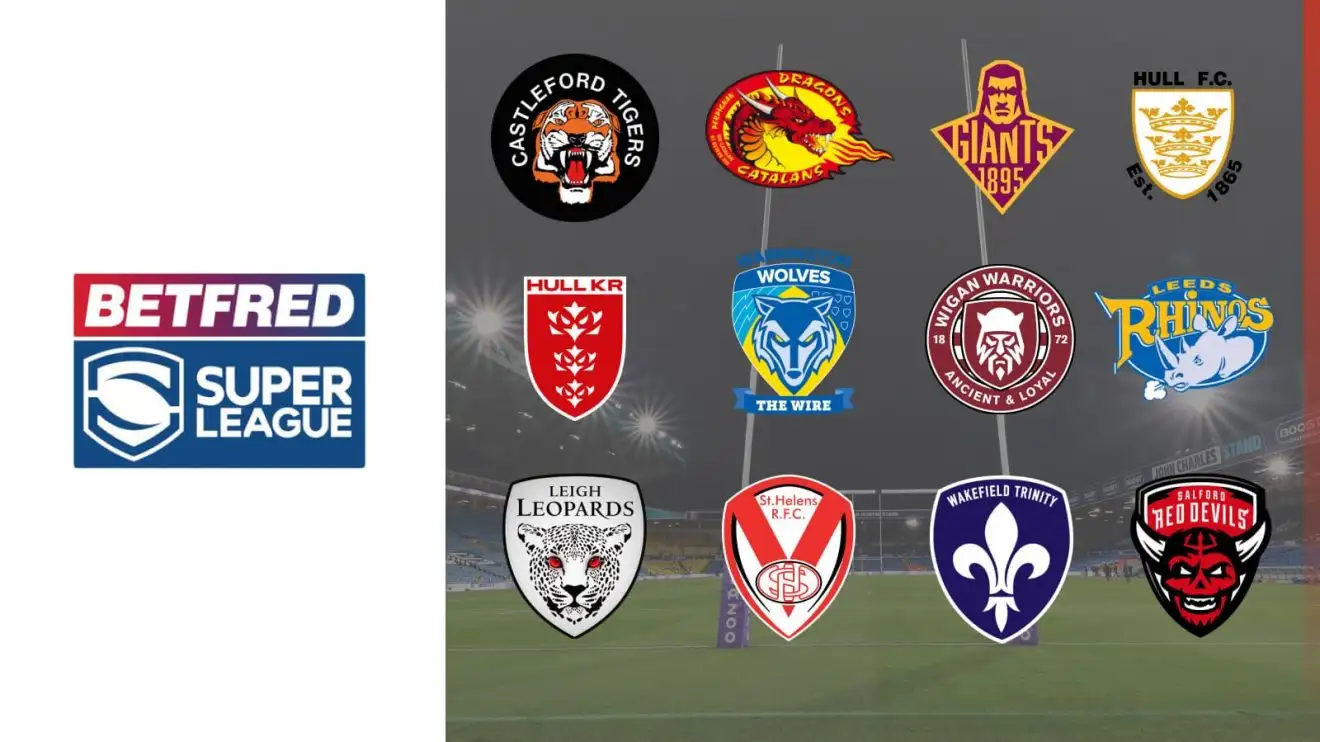 Super League club logos 2025