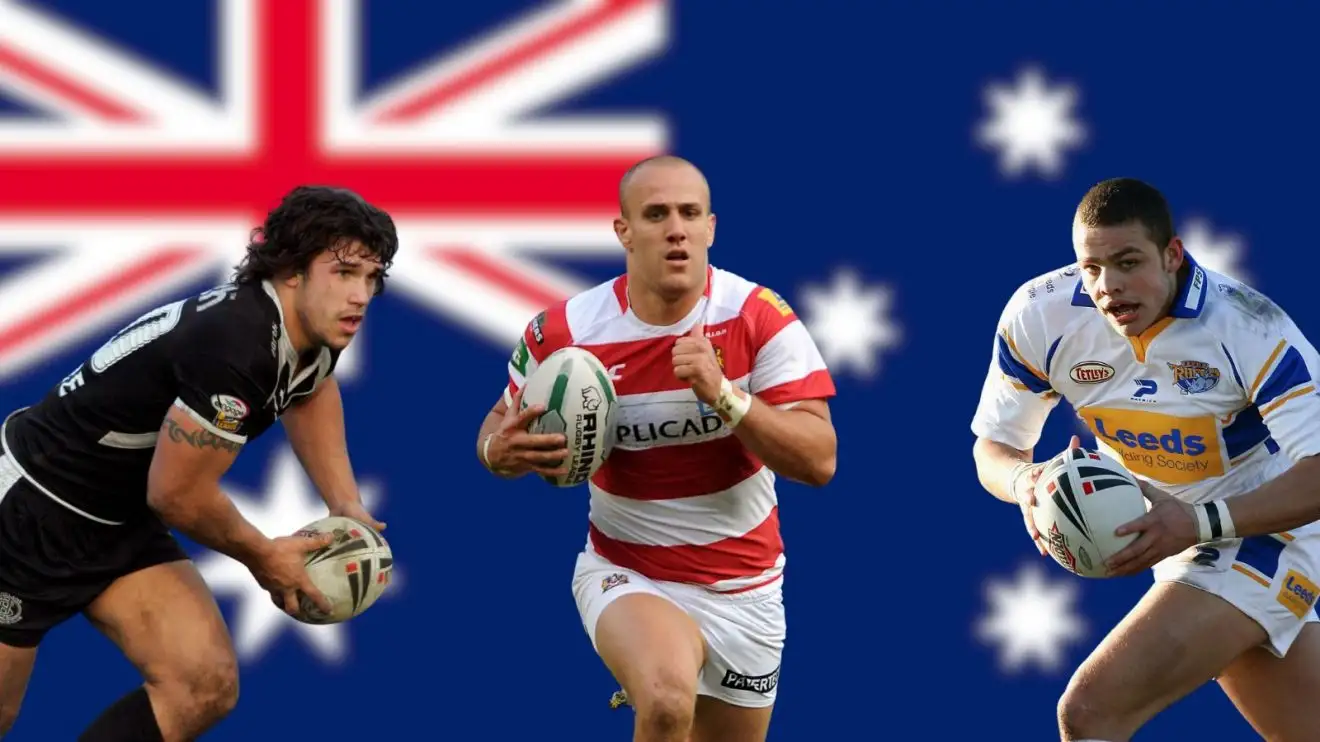 Scott Moore, Lee Mossop, Jordan Tansey, Australia flag as background