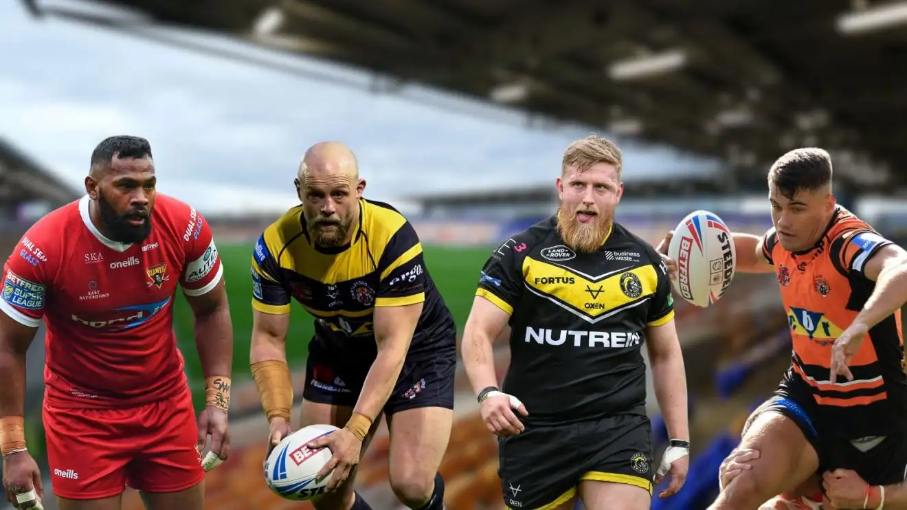 Ukuma Ta'ai, Paul McShane, Jack Teanby, Jacques O'Neill, LNER Community Stadium as background