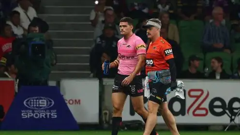 Nathan Cleary suffers sickening head knock after freak accident