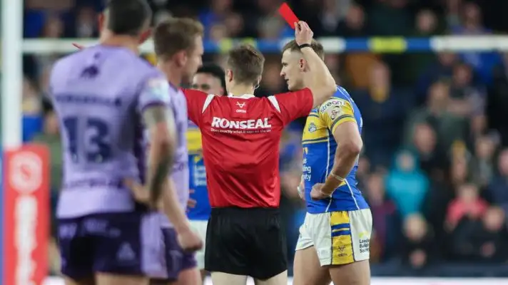 Ash Handley red card