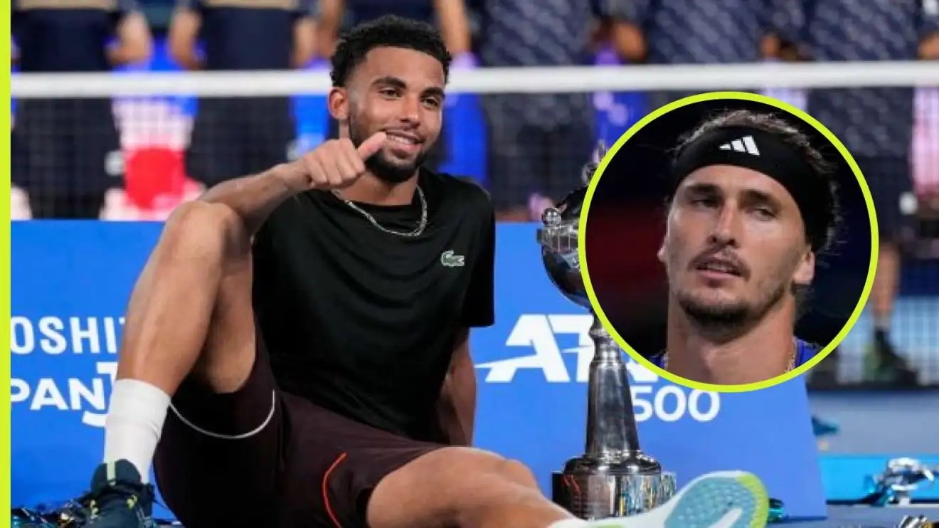 Pictured: ATP Tour players Arthur Fils and Alexander Zverev: