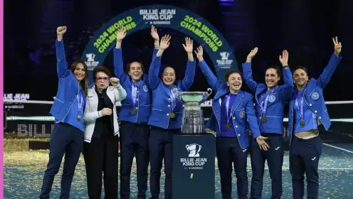 Italy win the Billie Jean King Cup