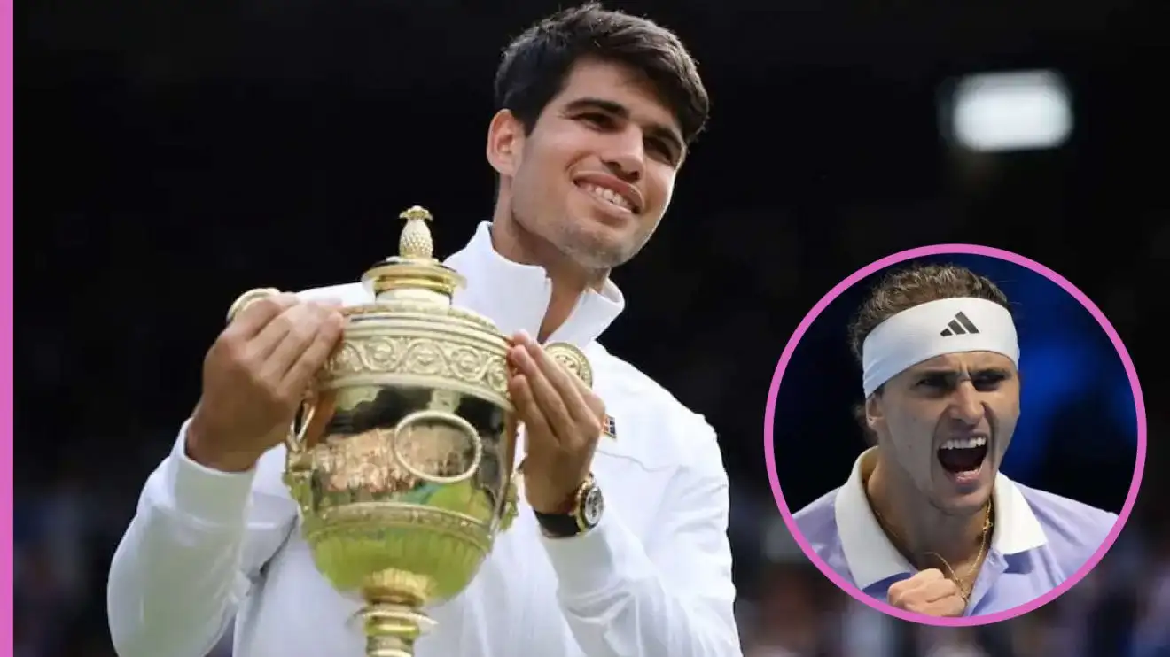 Pictured: Carlos Alcaraz and Alexander Zverev
