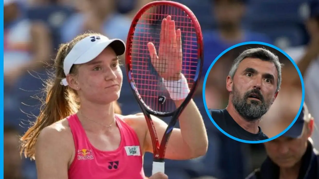 Pictured: Elena Rybakina and new coach Goran Ivanisevic.