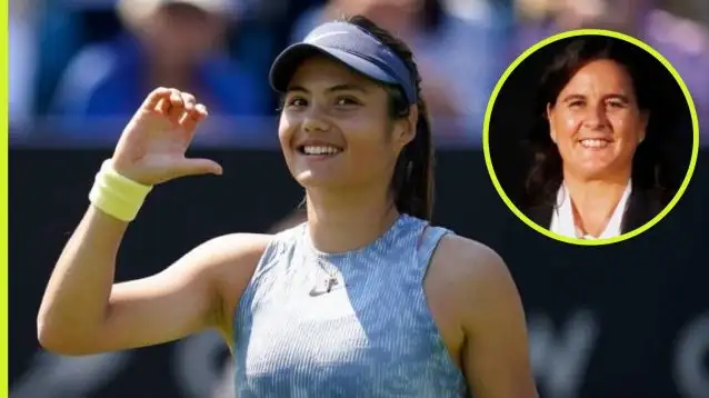 Pictured: Emma Raducanu and Conchita Martinez