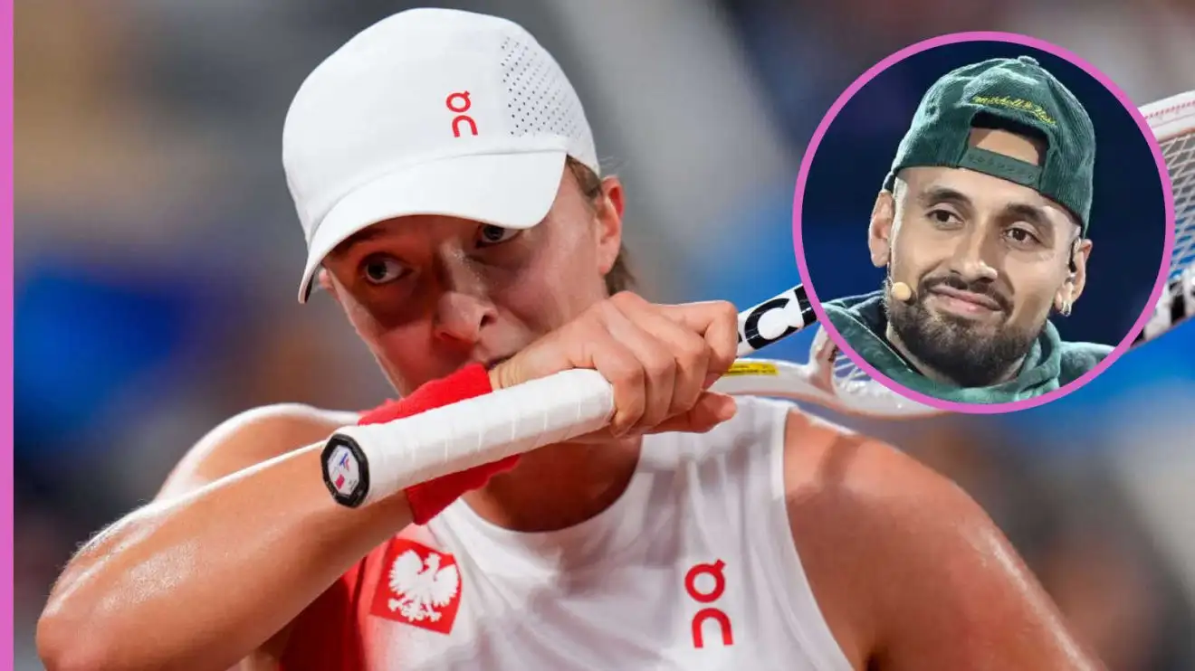 Pictured: Iga Swiatek and Nick Kyrgios