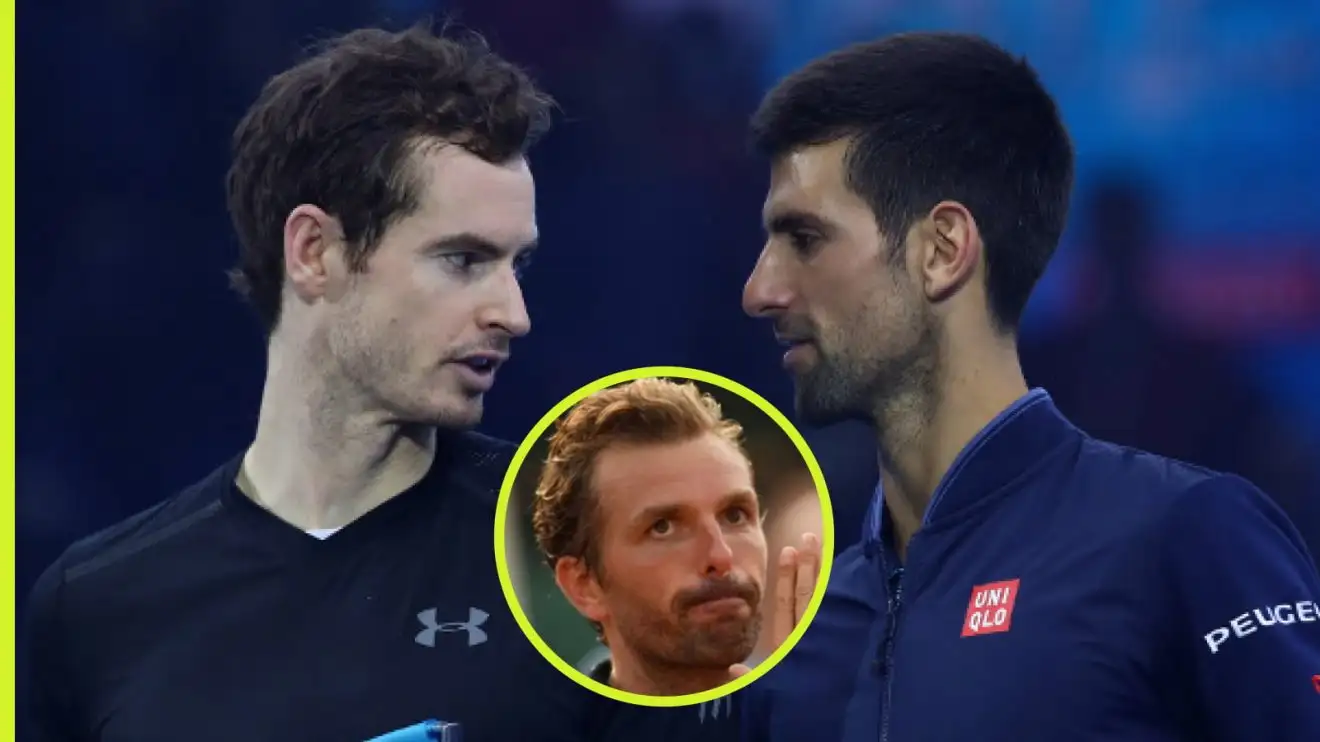 Pictured: Andy Murray and Novak Djokovic