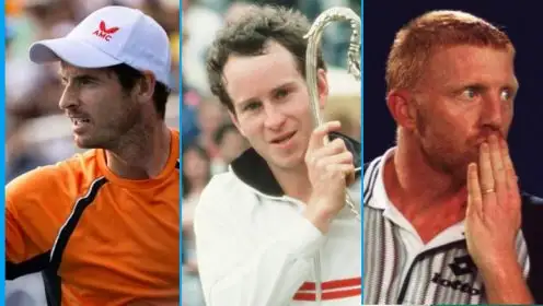 Pictured: Andy Murray, John McEnroe, and Boris Becker.