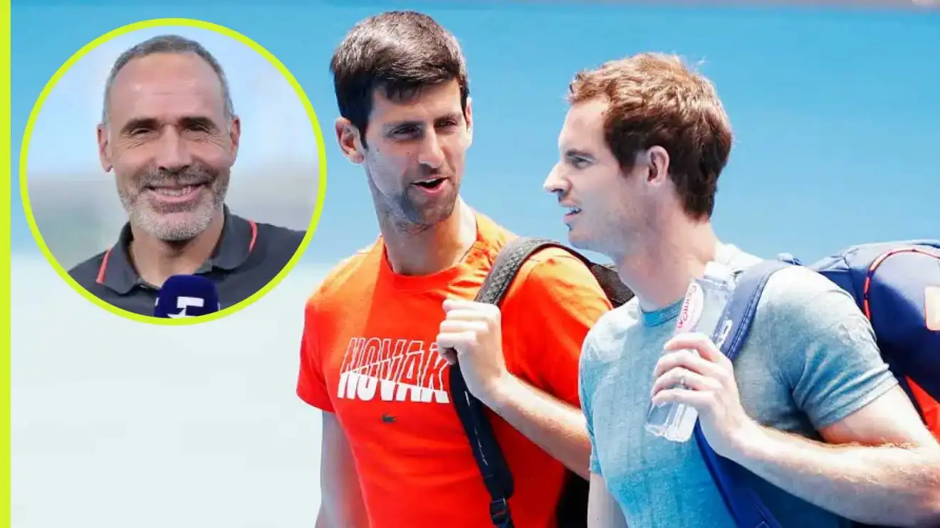 Pictured: Novak Djokovic, Andy Murray and