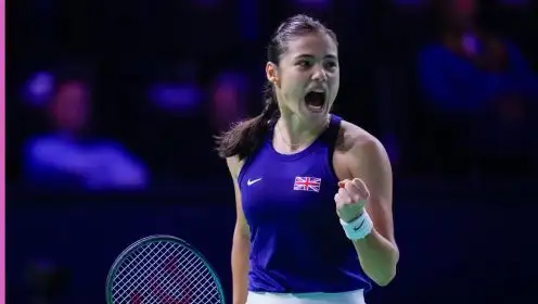 Emma Raducanu at the Billie Jean King Cup Finals