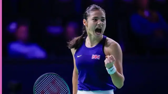 Emma Raducanu at the Billie Jean King Cup Finals