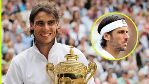 Pictured: Spanish tennis players Rafael Nadal and Feliciano Lopez.