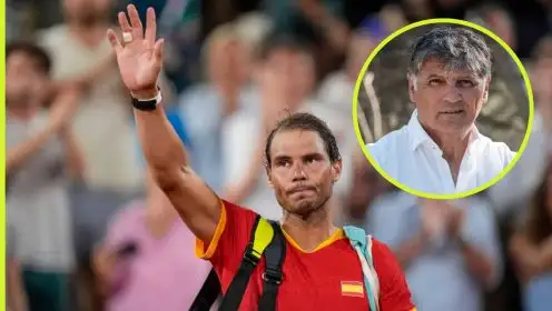 Pictured: Rafael Nadal and Toni Nadal