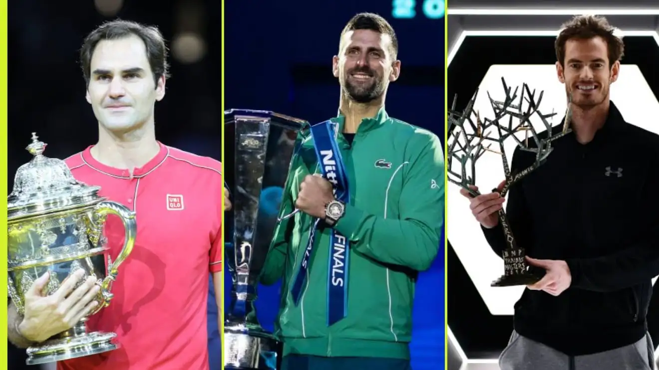 Roger Federer, Novak Djokovic and Andy Murray