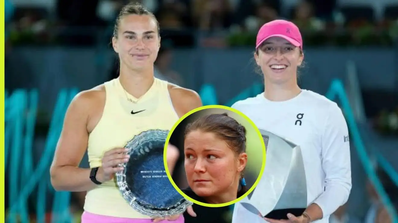 Aryna Sabalenka and Iga Swiatek at the Madrid Open.