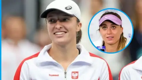 Pictured: Iga Swiatek and Paula Badosa.
