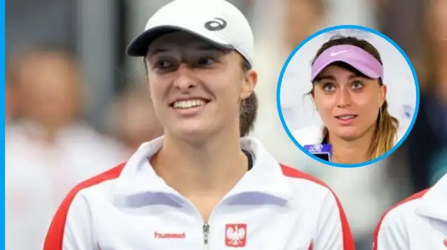 Pictured: Iga Swiatek and Paula Badosa.
