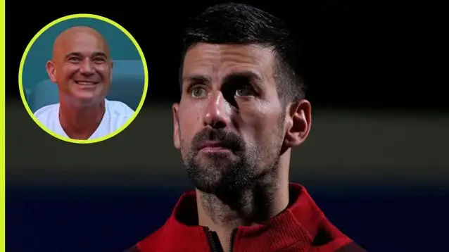 Andre Agassi and Novak Djokovic