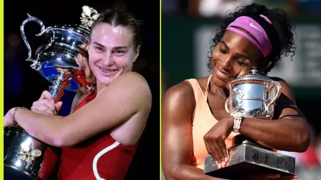Aryna Sabalenka and Serena Williams