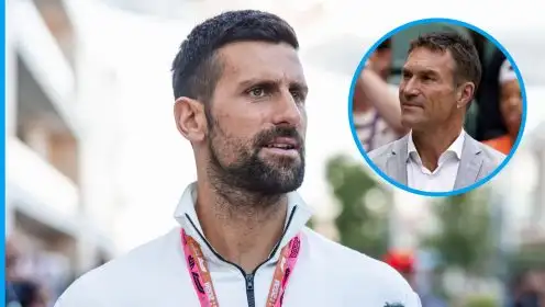 Novak Djokovic and Pat Cash