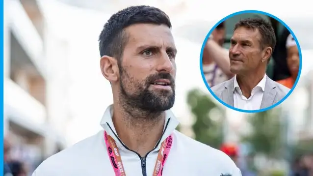 Novak Djokovic and Pat Cash