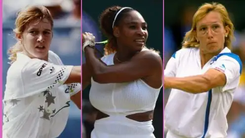 L-R: Steffi Graf, Serena Williams, Martina Navratilova