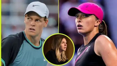 Jannik Sinner, Iga Swiatek and Simona Halep