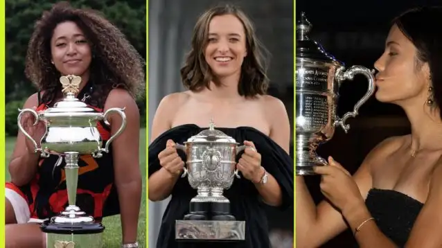 Naomi Osaka, Iga Swiatek and Emma Raducanu