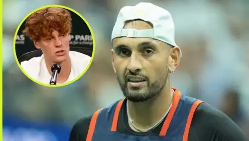 Pictured: Nick Kyrgios and Jannik Sinner