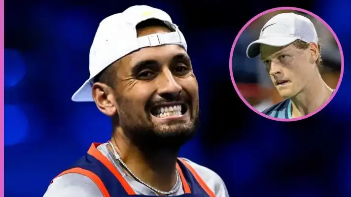 Pictured: Nick Kyrgios and Jannik Sinner