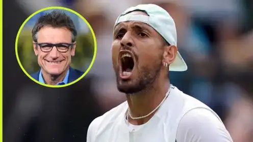 Pictured: Nick Kyrgios and Mats Wilander