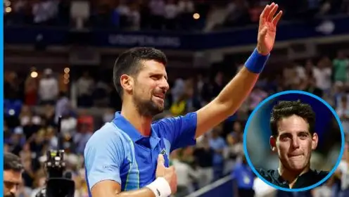 Novak Djokovic and Juan Martin del Potro