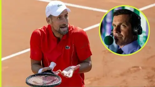 Novak Djokovic and Tim Henman