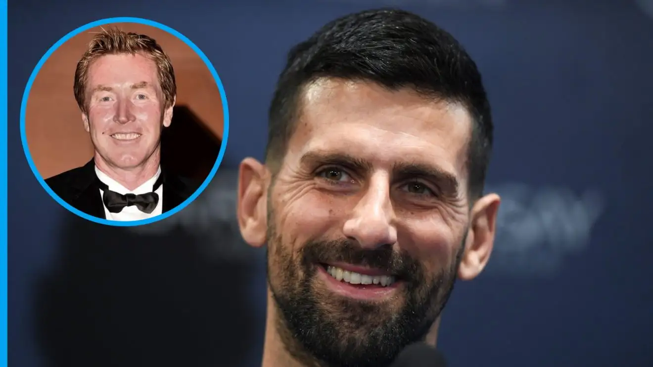 Novak Djokovic and Mark Woodforde