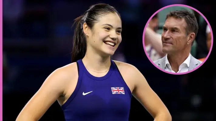 Emma Raducanu and Pat Cash