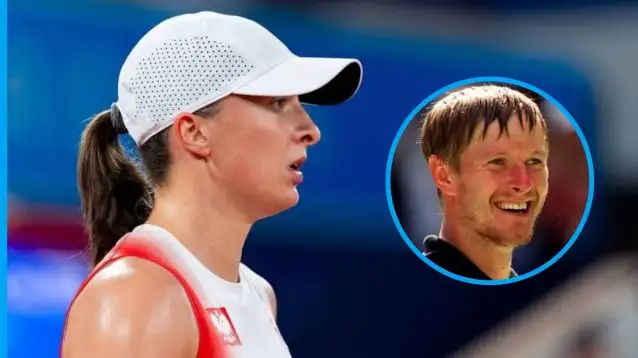 Iga Swiatek and Yevgeny Kafelnikov.