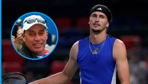 Pictured: Alexander Zverev and Ivan Lendl