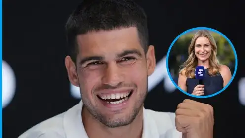 Carlos Alcaraz and Barbara Schett